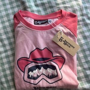 Jackson Hole Pink Graphic T-Shirt
